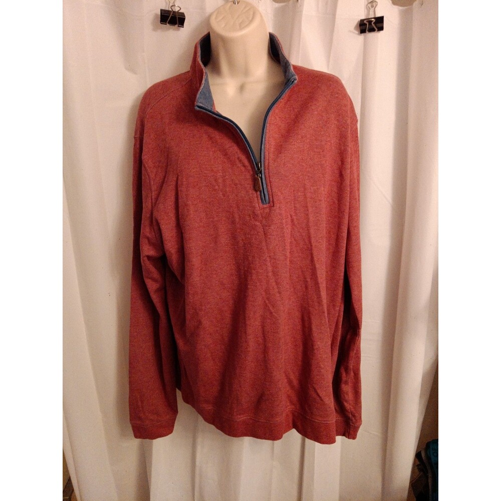 johnnie-O Sully 1/4 Zip Pullover red Sz XL